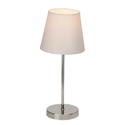 Immagine prodotto di BRILLANTE lampada da tavolo con interruttore a sfioramento Kasha bianco IP20 E14 40 Watt g. f. Lampada a goccia