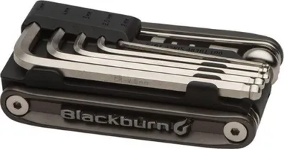 Zdjęcie produktu dla Blackburn Wayside Multi Tool, Narzędzie rowerowe, Narzędzie wielofunkcyjne do rowerów, Czarny, Nikiel, T25, T30, 2,2.5,3,4,5,6,8 mm, 53 mm