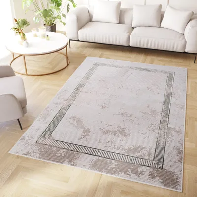 Immagine prodotto di Tappeto Tapiso Cristallo Moderno Beige Verde Chiaro Soggiorno 120 x 170 cm