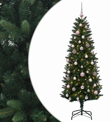 Imagen del producto de vidaXL Árbol de Navidad artificial con adornos navideños, 150 cm, 150 luces LED