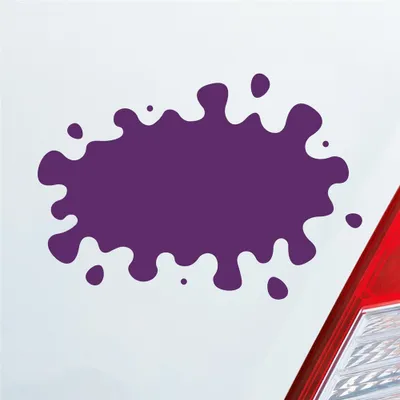 Produktbild von Auto Aufkleber Farbkleks Splash 14x10 cm Lila Sticker Heckscheibenaufkleber
