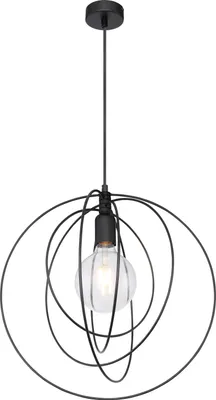 Produktbild von Globo Lighting Hängeleuchte Metall schwarz, 1x E27