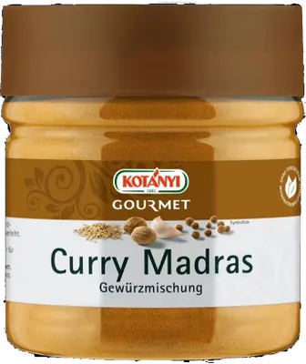 Image de Kotanyi Curry Madras préparation d'épices légèrement piquante et fruitée 175g