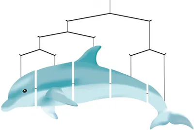 Produktbild von HQ Windspiel Ocean Mobiles Dolphin