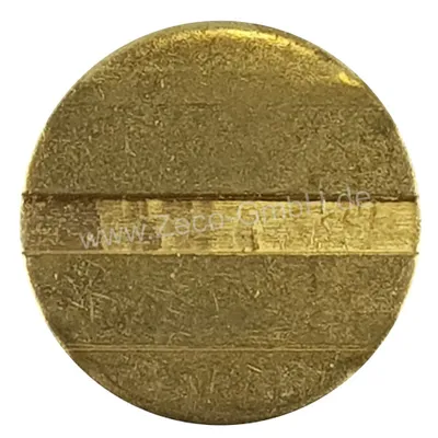 Produktbild von Profil Wertmarke für Beckmann Münzautomaten, 25mm x 2 mm, Messing Münze, Typ Nr. 25, profiliert, VE=50