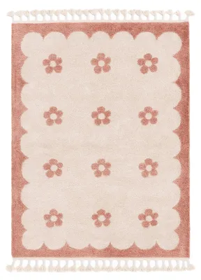 Produktbild von Volero - Waschbarer Kinderteppich - Moos Flower Rosa - 230x330 cm - Kinderzimmer, Babyzimmer, Jugendzimmer