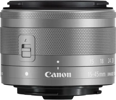 Produktbild von Canon EF-M 15-45mm f/3.5-6.3 IS STM Objektiv – Silber, Weitwinkel-Zoomobjektiv, 10/9, 15 - 45 mm, Bildstabilisator, Canon EF-M, Autofokus