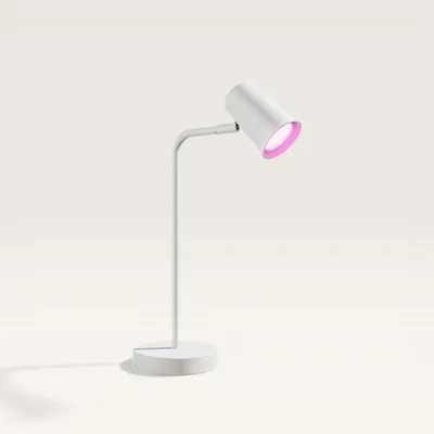 Image de HOFTRONIC - Lampe de table connectée 5,5W 345lm RGBWW inclinable blanc IP20