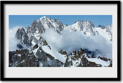 Produktbild von Bild 60x40 MDF-Rahmen Wandkunst Berglandschaft