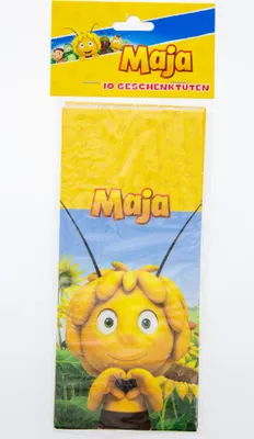 Produktbild von Biene Maja Party-Tüte Papier inkl. Sticker, 10 Stk.