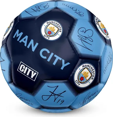 Image de Team Merchandise Fußball Manchester City Größe 5 mit Unterschriften
