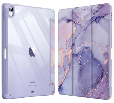 Produktbild von Fintie Hybrid-Schutzhülle für iPad Air 28 cm (11 Zoll) M2 (2024), iPad Air 5. Generation (2022), iPad Air 4. Generation (2020) 28 cm (10,9 Zoll), stoßfeste Hülle mit transparenter Rückseite und