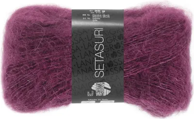A ball of yarn with a label wrapped around it.