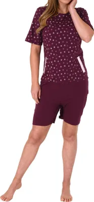 Obrázek produktu pro Dámský kojící overal s krátkým rukávem a zipem na zádech a nohavicích 291 271 90 904 ; bobulový , XS