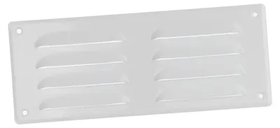 Produktbild von Europlast MR26105 Metall-Lüftungsgitter 260 x 105 mm, Insektenschutz, weiß