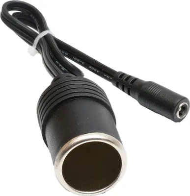 Produktbild von Q23C DC 5.5×2.1 mm auf Zigarettenanzünder Buchse Adapterkabel 12–24V – KFZ/LKW Netzteil Verlängerung für Auto Steckdose