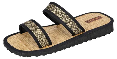 Produktbild von CINNEA® »MAYA« Wellness Zimtsandalen, Binsenlatschen, Sandaletten, gegen Fußgeruch und Fußschweiß, Binsenfußbett für zarte Fußsohlen, auch für Zuhause