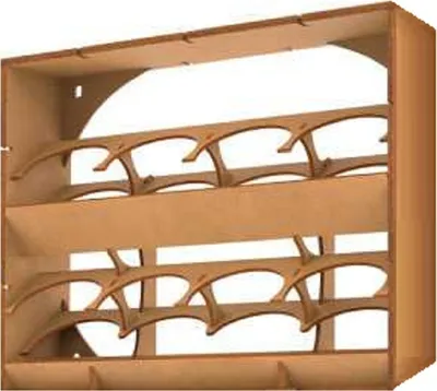Produktbild von Green Stuff World - Modulares MDF Regal Sprayhalter