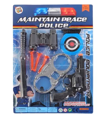 Imagen del producto de Kit básico de policía para niños