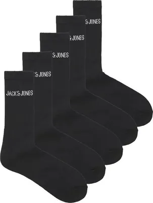 Produktbild von Jack & Jones Regen Socken 5 Paare Schwarz EU 38-43 Jungen Schwarz EU 38-43