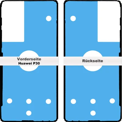 Produktbild von Huawei P30 Akkudeckel Klebefolie Kleber Backcover Rahmen Adhesive Dichtung Batterie Glue