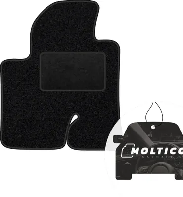 Produktbild von moto-MOLTICO Fahrer Fußmatte Auto Velours Fahrerseite Autoteppiche Schwarz Fahrermatte 1-teilig passend für Hyundai ix55 2009-2012