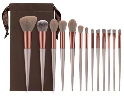 Produktbild von 13-teiliges Make-up-Pinsel-Set, Rougepinsel, Lidschattenpinsel
