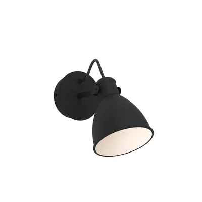 Image de Eglo 900428 SAN PERI 1 LED GU10 Applique murale d'extérieur 1x3W Noir Blanc IP44