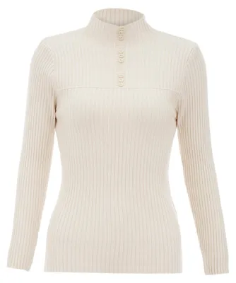 Produktbild von AODA damen strickpullover - beige, XS/S