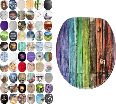 Produktbild von SANILO® WC-Sitz Rainbow, Toilettendeckel direkt vom Hersteller, Klodeckel, Klobrille, WC Deckel, Toilettensitz, Toilettenbrille, WC Brille