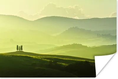Produktbild von MuchoWow® Poster Toskana - Hügel - Grün 60x40 cm - Schlafzimmerdekoration