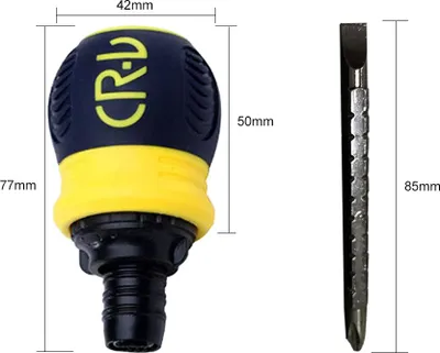 Image de Tournevis à cliquet Tournevis à fente et à croix Tournevis télescopique CR-V Multitool pour l'électronique Entretien de la maison