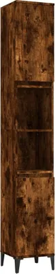 Obrázok produktu pre vidaXL Kúpeľňová skrinka Smoked Oak 30x30x190 cm Materiál dreva
