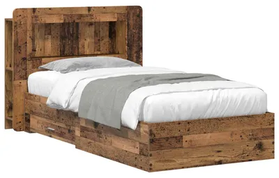 Immagine prodotto di Telaio del letto con storage Legno antico 100 x 200 cm