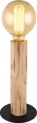 Produktbild von Tischleuchte, Holz, Metall, Schwarz, Schalter, H 30 cm