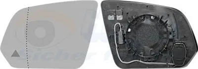 Produktbild von VAN WEZEL Spiegelglas Außenspiegel Links passend für MERCEDES-BENZ V-Klasse (W447) Asphärisch Beheizbar Vorbereitet für Toter-Winkel-Warner 3082835