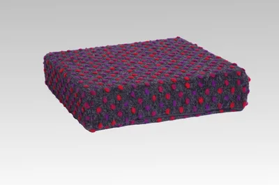 Produktbild von Stuhlkissen Sitzerhöhung Aufstehhilfe Wolle Noppen anthrazit 40/40/10 cm anthrazit 40 x 40 x 10 cm