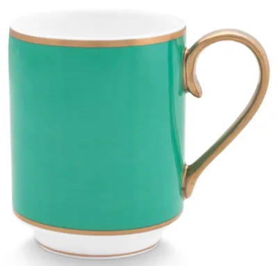 Produktbild von PIP STUDIO Chique Henkelbecher gold-grün 0,25 l