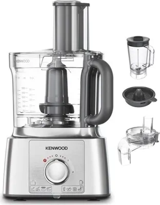 Produktbild von Kenwood MultiPro Express, 3 l, Silber, Drehregler, 1,5 l, 1,5 l, Schlagen, Mischung, Kotelett, Schneiden, Kneten