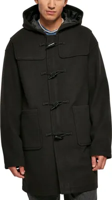 Produktbild von Urban Classics - Hooded Duffle Coat Mantel schwarz - M