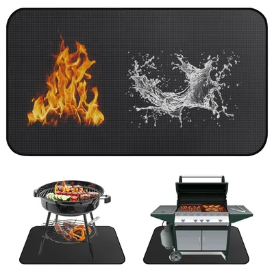 Obrázek produktu pro Omgoods – Ohnivzdorná podložka pod gril, rozměry 106 x 150 cm, pro venkovní použití