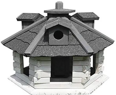 Produktbild von Famanu Vogelhaus mit Futterhaus und Bitumendach - 48 x 33 cm