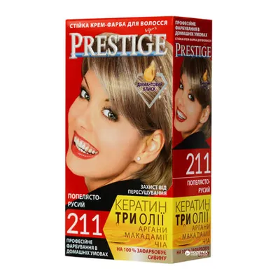 Immagine prodotto di Vip's Prestige tintura permanente in crema per capelli 211 biondo cenere 115 ml