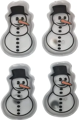 Productafbeelding van Ocona handwarmers, taswarmers, handtaswarmers, warmtepad, herbruikbaar, set van 4 (sneeuwpop)