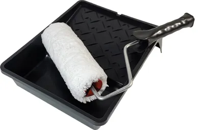 Obrázek produktu pro Profesionální sada 2x malířský váleček 20 cm + zásobník na barvu zásobník na barvu