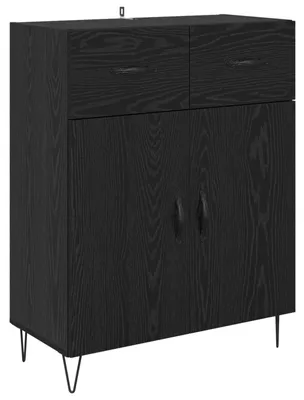 Obrázok produktu pre Servírovacia skriňa so zásuvkou Čierny dub 69,5 x 34 x 90 cm