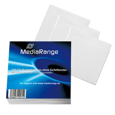 Produktbild von 1000 (10x 100) MediaRange CD DVD Papierhüllen ohne Sichtfenster