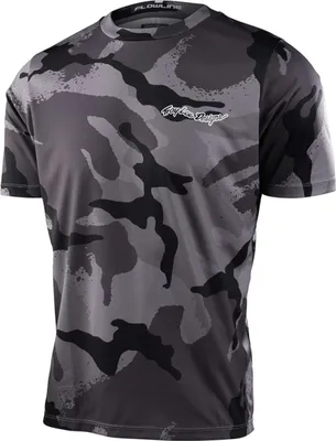 Produktbild von Troy Lee Designs Herren Jersey Kurzarm Flowline , Cams Carbon - Schwarz Grau, L