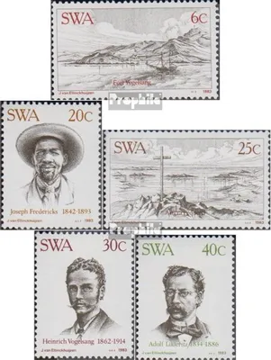 Produktbild von Briefmarken Namibia - Südwestafrika 1983 Mi 532-536 (kompl.Ausg.) gestempelt Lüderitz