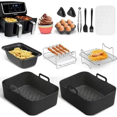 Produktbild von Kochgefriersatz - 13 Stück - für Airfryer - Kochgefrierbehälter - 2 Stück